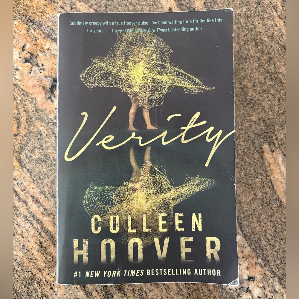 Verity by Colleen Hoover Book – Black & Gold Cover